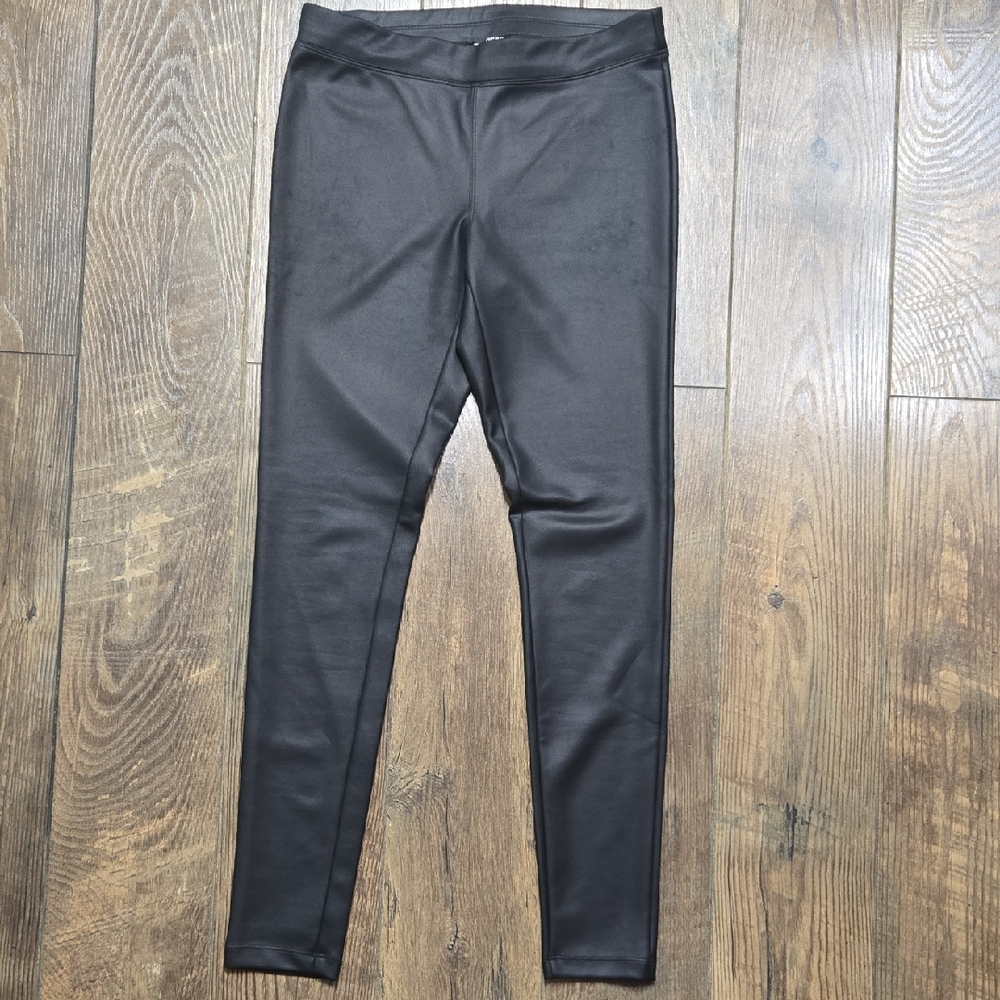 Express Black Polyester-Spandex Blend Leggings